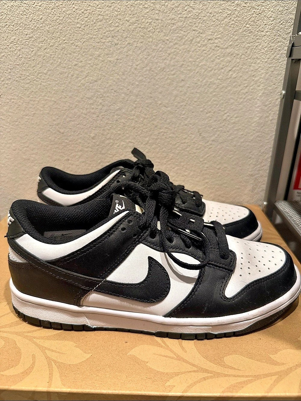 Nike Dunk Low Kids' Black & White Sneakers Boys 6Y